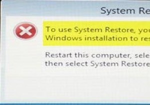 Để sử dụng Khôi phục hệ thống, bạn phải chỉ định cài đặt Windows nào cần khôi phục 