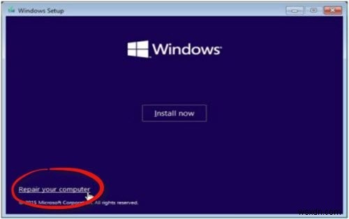 Để sử dụng Khôi phục hệ thống, bạn phải chỉ định cài đặt Windows nào cần khôi phục 