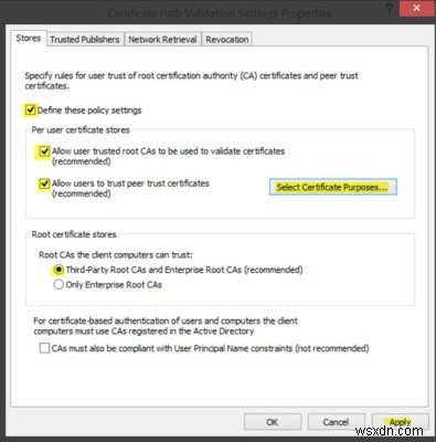 Cách quản lý Chứng chỉ gốc đáng tin cậy trong Windows 11/10 