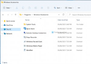 Thư mục Phụ kiện trong Windows 11/10 ở đâu 