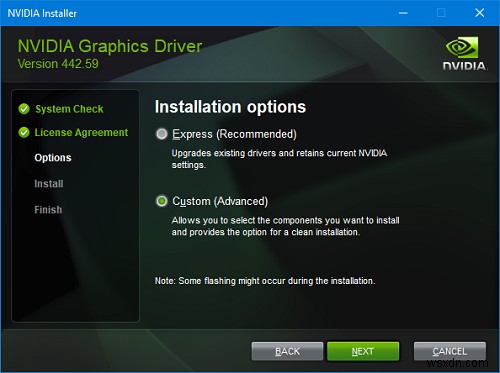 Cài đặt NVIDIA Display không khả dụng trong Windows 11/10 