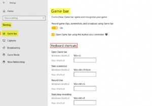 Cài đặt trò chơi trong Windows 10:Quản lý thanh trò chơi, phím tắt, Âm thanh trò chơi, Chất lượng video, Truyền phát, v.v. 