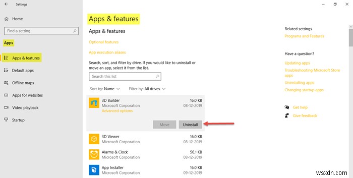 Ứng dụng và tính năng Cài đặt trong Windows 10 