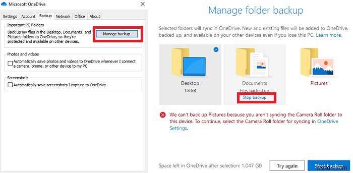 Cách tắt thông báo ‘Tự động sao lưu tệp của bạn vào OneDrive’ trong Windows 11/10 