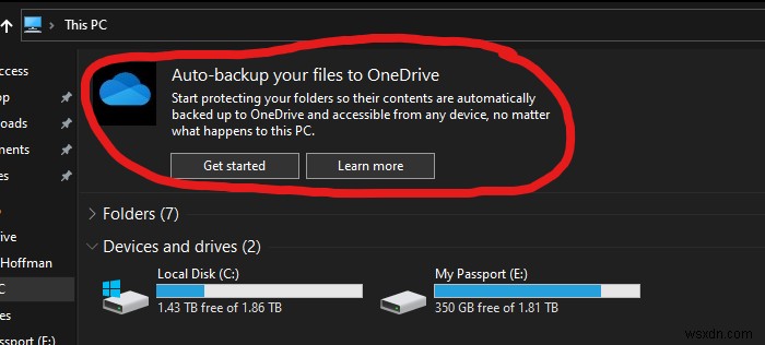 Cách tắt thông báo ‘Tự động sao lưu tệp của bạn vào OneDrive’ trong Windows 11/10 