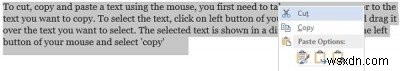 Cách cắt hoặc sao chép và dán bằng bàn phím hoặc chuột trong Windows 11/10 