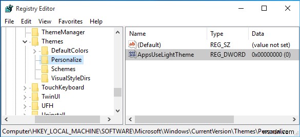 Cách Bật hoặc Bật Chế độ tối hoặc Chủ đề trong Windows 10 