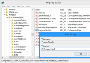 Thay đổi vị trí thư mục cài đặt Program Files mặc định trong Windows PC 