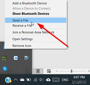 Cách gửi hoặc nhận tệp bằng Truyền tệp qua Bluetooth trong Windows 10 