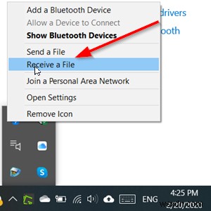 Cách gửi hoặc nhận tệp bằng Truyền tệp qua Bluetooth trong Windows 10 