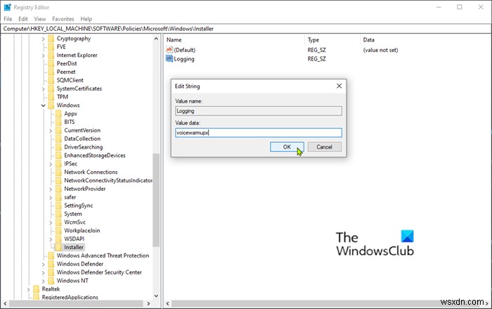 Cách bật tính năng ghi nhật ký Windows Installer trên Windows 10 