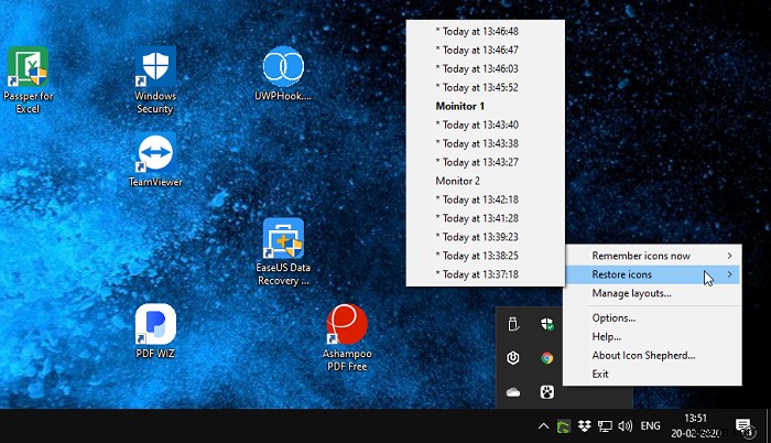 Cách giữ cho Biểu tượng trên màn hình không di chuyển khi dỡ hàng - Windows 10 