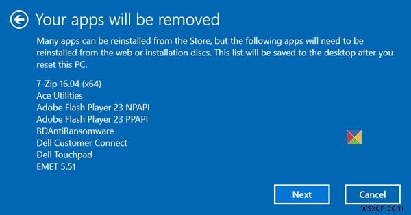 Điều gì xảy ra khi bạn Đặt lại Windows 11/10 