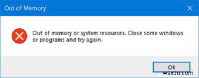 Khắc phục lỗi Hết bộ nhớ khi sao chép tệp trên Windows 11/10 