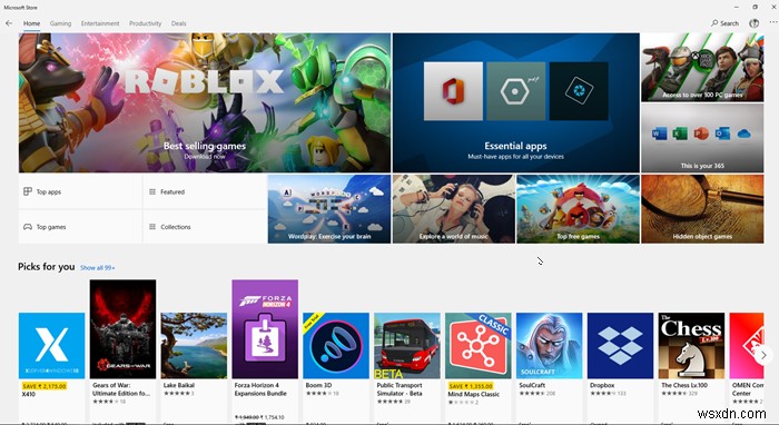 Hướng dẫn Bắt đầu Nhanh của Microsoft Store để quản lý các ứng dụng và trò chơi Windows 10 