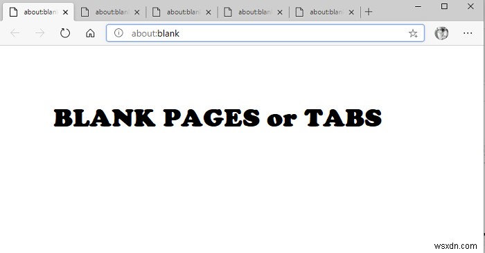Cách mở Tab hoặc Trang trống khi bạn khởi chạy trình duyệt Edge 