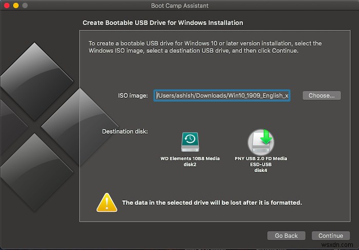 Cách tạo USB khởi động Windows 10 trên Mac cho PC 
