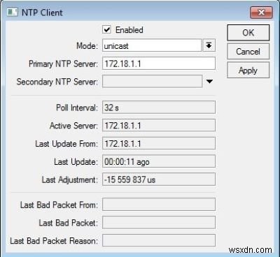 Máy khách NTP hiển thị Thời gian không chính xác trên Windows 10 