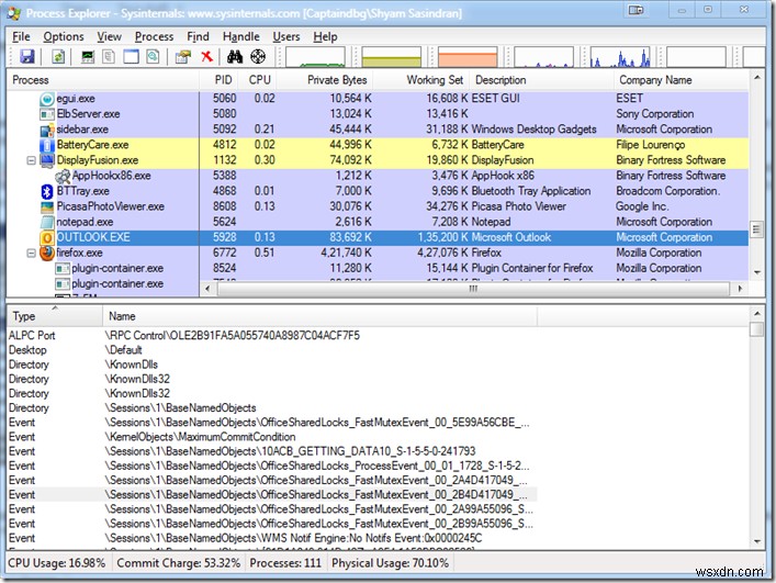 Outlook.exe vẫn còn trong Bộ nhớ và Trình quản lý Tác vụ sau khi đóng Outlook 