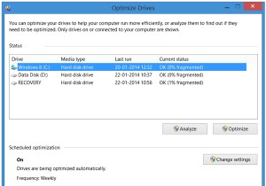 Giải thích về Disk Defragmenter hoặc Optimize Drives Tool trong Windows 11/10 