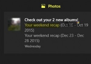 Dừng thông báo  Bản tóm tắt cuối tuần của bạn  trong ứng dụng Ảnh Windows 10 