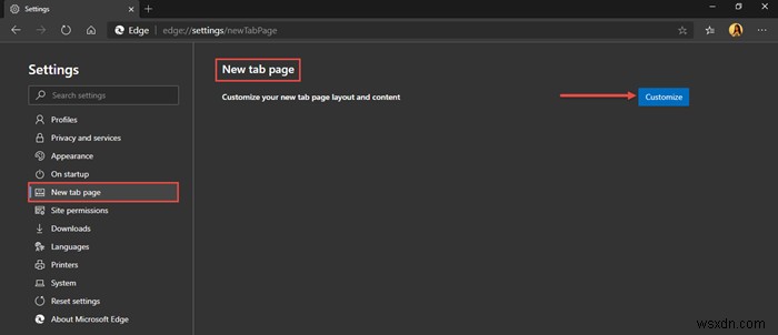 Cách tùy chỉnh Microsoft Edge Trang tab mới 
