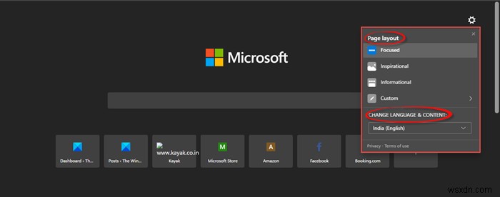 Cách tùy chỉnh Microsoft Edge Trang tab mới 