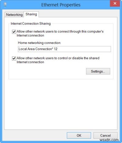 Biến PC Windows thành Điểm phát sóng WiFi bằng Chia sẻ Kết nối Internet 