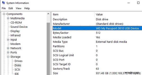 Cách kiểm tra Ổ cứng bạn có trên Windows 11/10 