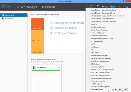 RSAT thiếu công cụ máy chủ DNS trong Windows 10 