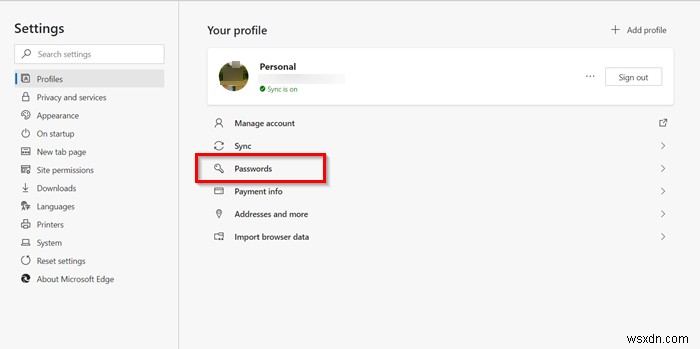 Bật và quản lý mật khẩu &điền biểu mẫu trong trình duyệt Edge trên Windows 10 