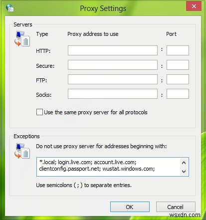 Cách sử dụng Máy chủ proxy đã xác thực để sửa lỗi Cài đặt ứng dụng Windows Update và Microsoft Store 