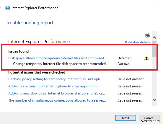 Khắc phục các vấn đề về Hiệu suất &An toàn trong Internet Explorer bằng các Trình khắc phục sự cố này 