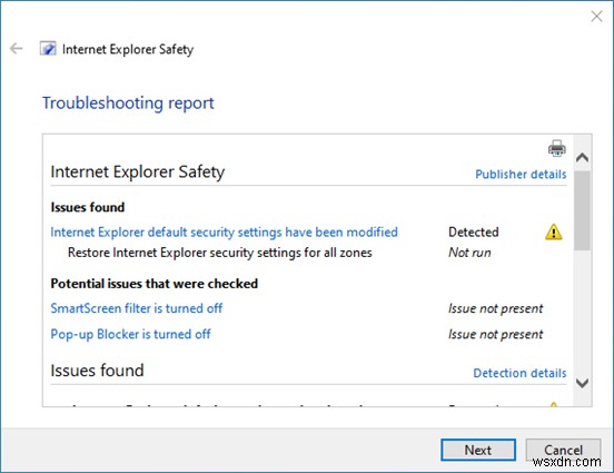 Khắc phục các vấn đề về Hiệu suất &An toàn trong Internet Explorer bằng các Trình khắc phục sự cố này 