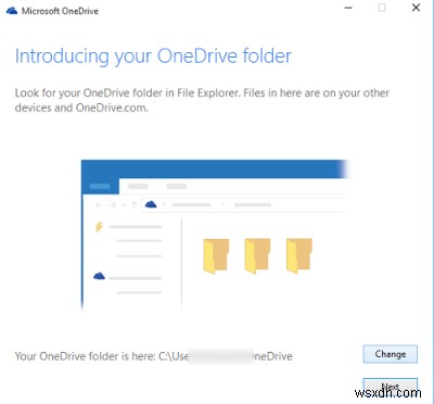 Di chuyển hoặc thay đổi vị trí của thư mục OneDrive trong Windows 11/10 