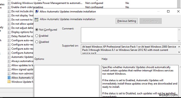 Trạng thái Windows Update Đang chờ cài đặt hoặc tải xuống, Đang khởi chạy, Đang tải xuống, Đang cài đặt, Đang chờ cài đặt 