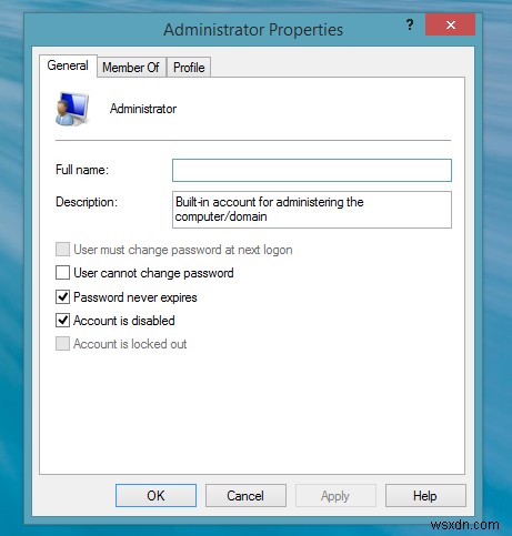 Cách bật Tài khoản quản trị viên cục bộ cho Windows ở Chế độ nhóm làm việc 