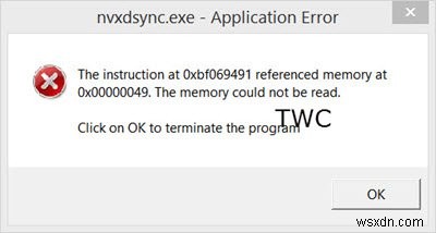 Nvxdsync là gì? Sửa lỗi ứng dụng nvxdsync.exe trong Windows 10 