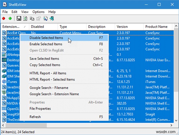 Windows File Explorer bị treo khi tôi nhấp chuột phải để mở Trình đơn ngữ cảnh hoặc tạo thư mục mới 