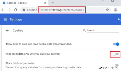 Google Chrome không lưu mật khẩu trên Windows 10 