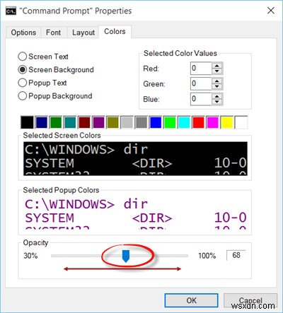 Cách làm cho Command Prompt trong suốt trong Windows 10 