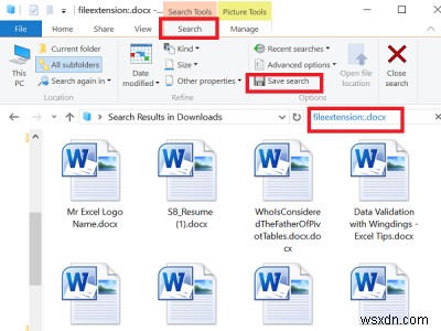 Cách lưu Tìm kiếm trong Windows 11/10 