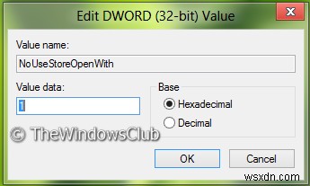 Xóa Tìm kiếm ứng dụng trong tùy chọn Cửa hàng, từ menu Chọn chương trình mặc định trong Windows 11/10 