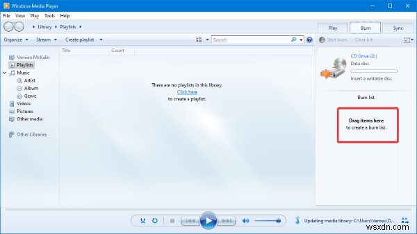 Windows Media Player không thể phát hiện độ dài của tệp 