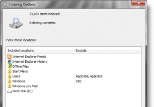 Cách thay đổi vị trí của Chỉ mục tìm kiếm trong Windows 10 