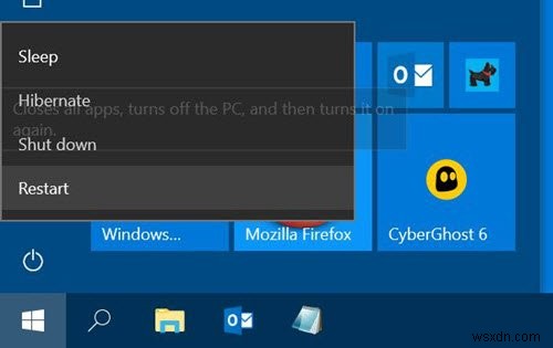 Start Menu luôn mở sau Sleep hoặc Hibernate trong Windows 11/10 