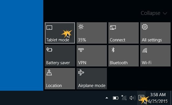 Cách kích hoạt và sử dụng Chế độ máy tính bảng trong Windows 10 