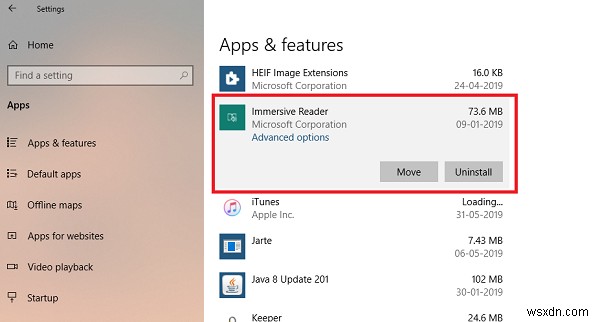 Cách gỡ cài đặt Immersive Reader trong Windows 10 