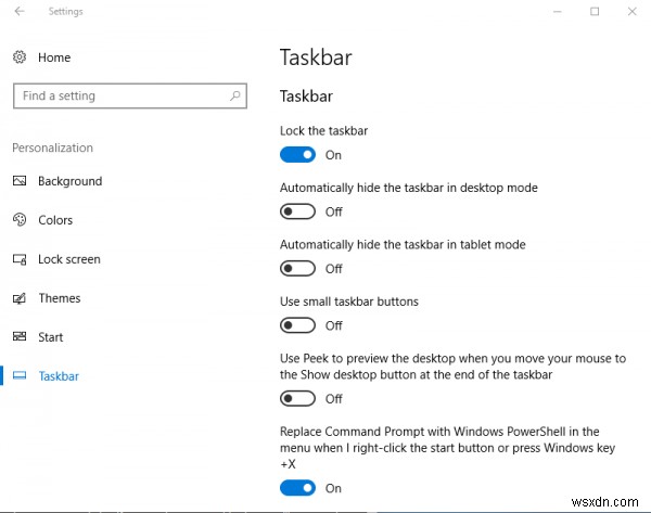 Khắc phục:Thanh tác vụ không ẩn trong Windows 10 
