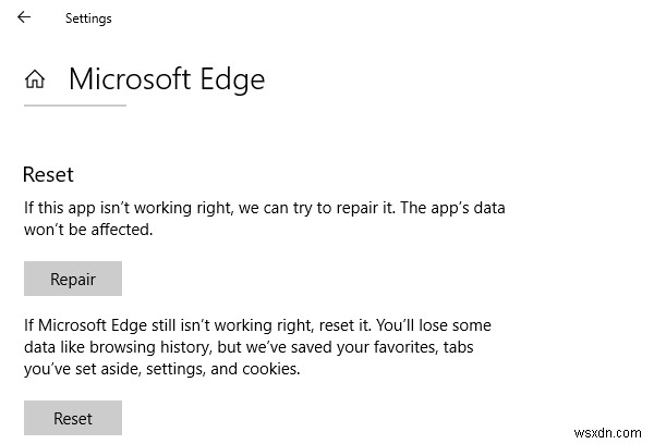 Quy trình nội dung Microsoft Edge đã ngừng hoạt động trong Windows 